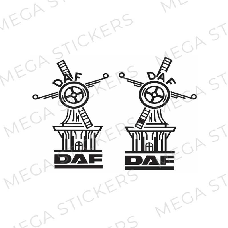 DAF Windmühle Aufkleber - megastickers.de