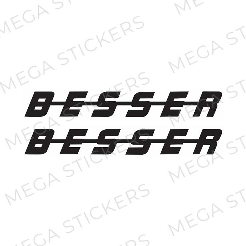 BESSER Seitenfenster Aufkleber - megastickers.de