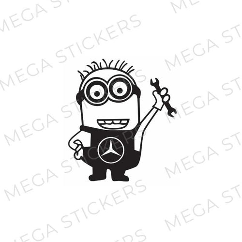 Mercedes Minion Aufkleber - megastickers.de