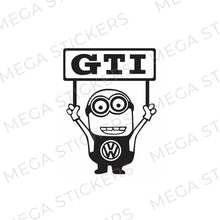 Lade das Bild in den Galerie-Viewer, VW GTI Minion Aufkleber - megastickers.de
