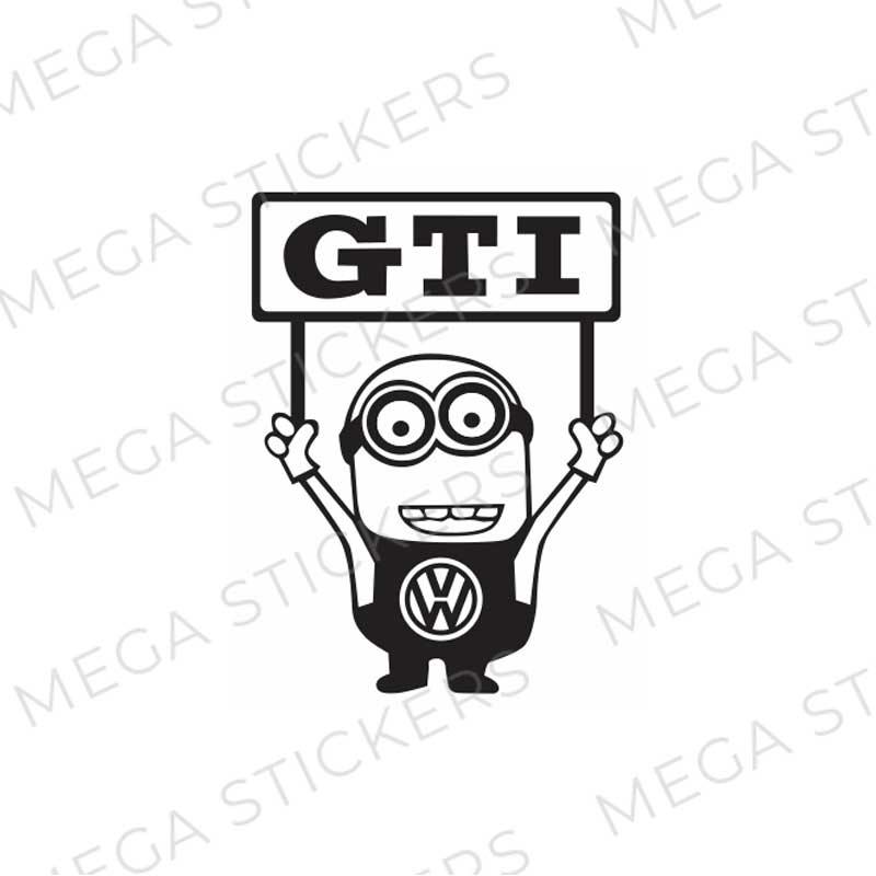 VW GTI Minion Aufkleber - megastickers.de