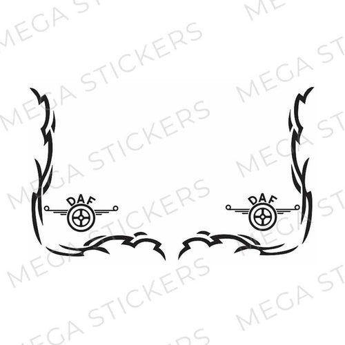 DAF Seitenfenster Aufkleber - megastickers.de